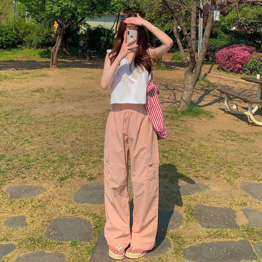 Айс-брюки из нейлона с эффектом «ваша»