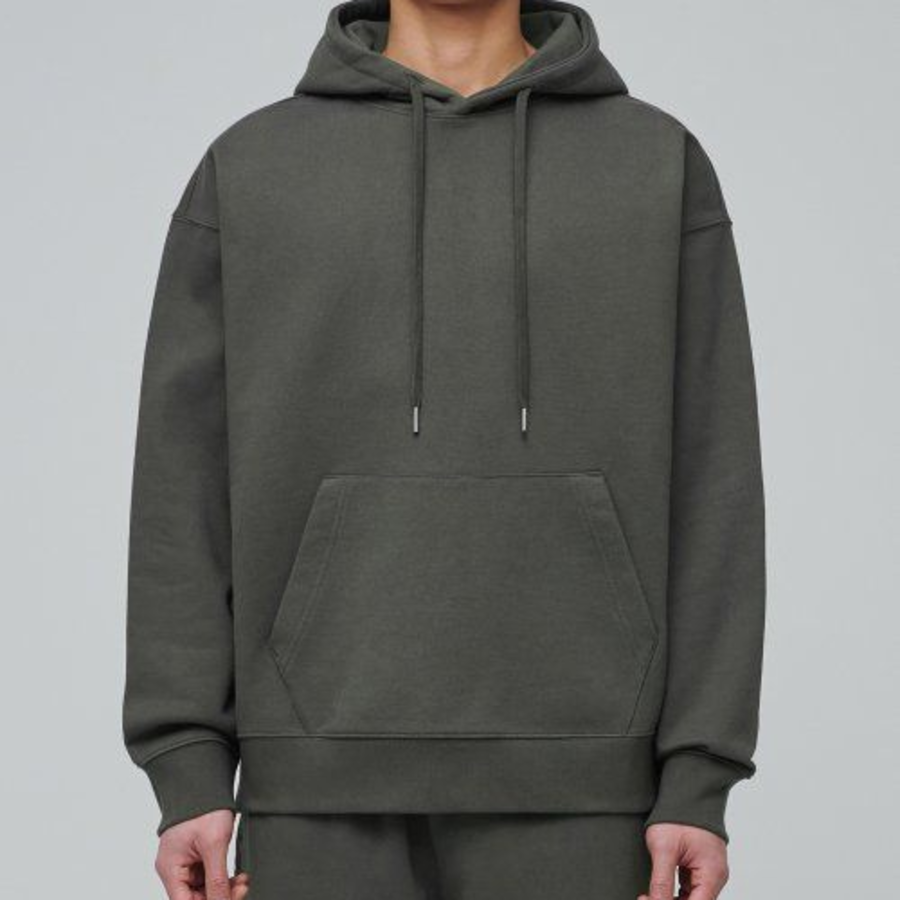 Musinsa Standard Heavyweight Oversized Hooded Sweatshirt – Khaki