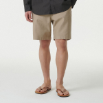 Back Satin Officer Shorts [Beige]