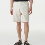 Back Satin Officer Shorts [Cream]