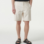 Back Satin Officer Shorts [Cream]