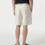 Back Satin Officer Shorts [Cream]