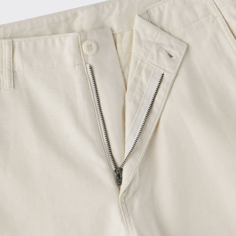 Back Satin Officer Shorts [Cream]