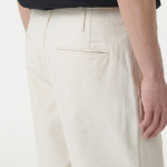 Back Satin Officer Shorts [Cream]