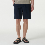 Back Satin Officer Shorts [Navy]