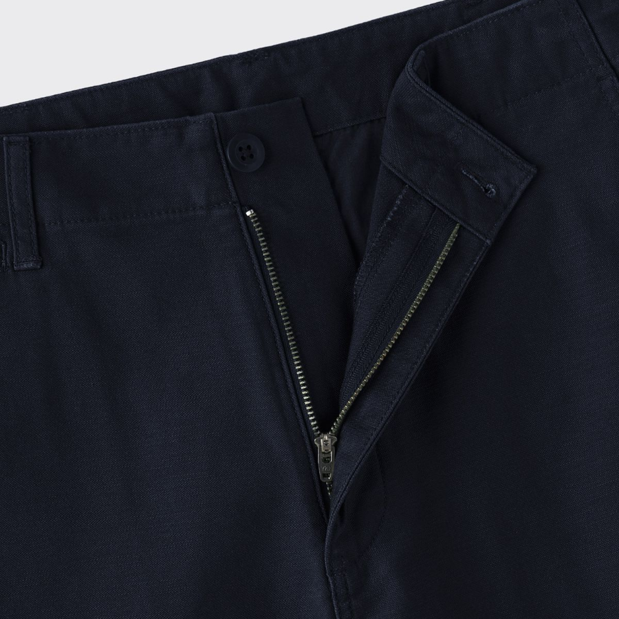 Back Satin Officer Shorts [Navy]