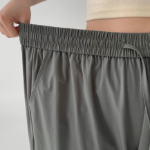 Летние брюки-карго с защипами и резинкой по краям