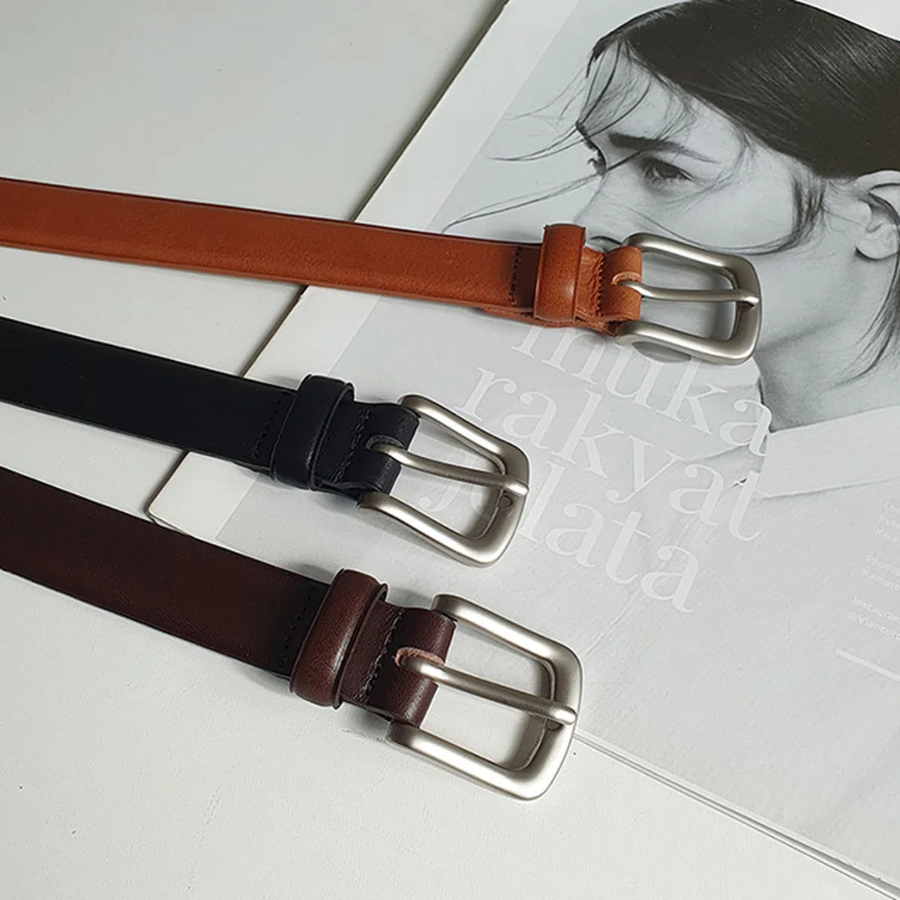 Classic Square Italian Leather Belt — классический ремень из натуральной итальянской кожи с прямоугольной пряжкой