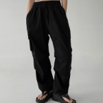 Летние брюки-карго с защипами и резинкой по краям