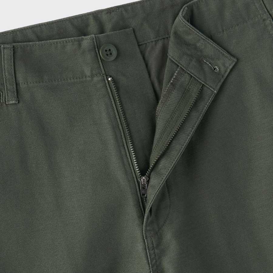 Back Satin Officer Shorts [Khaki]