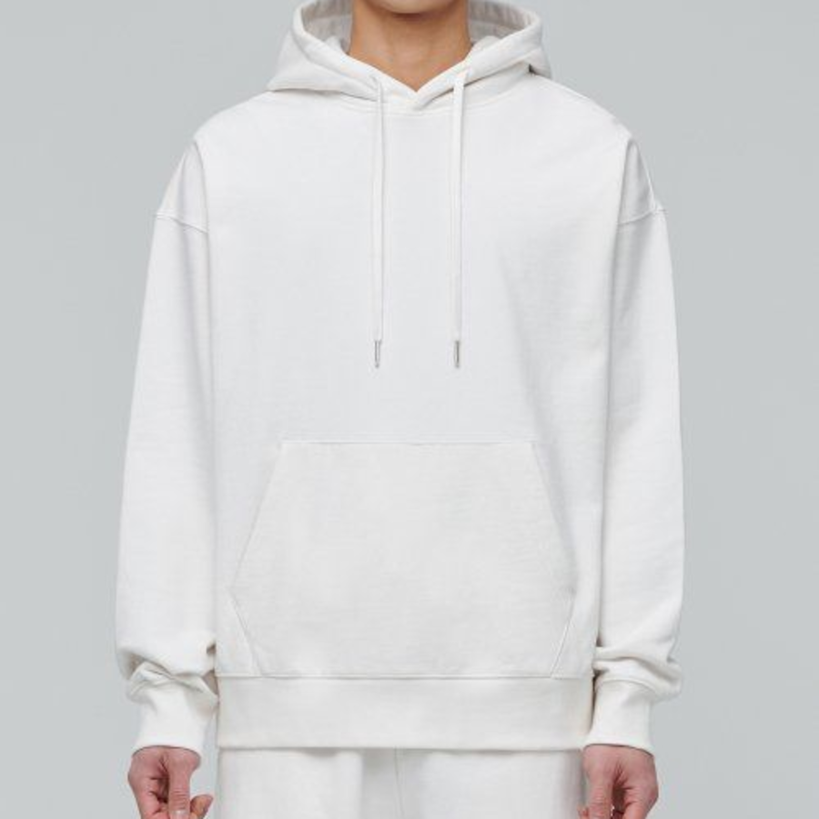 Musinsa Standard Heavyweight Oversized Hooded Sweatshirt – Cream