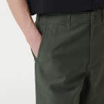 Back Satin Officer Shorts [Khaki]