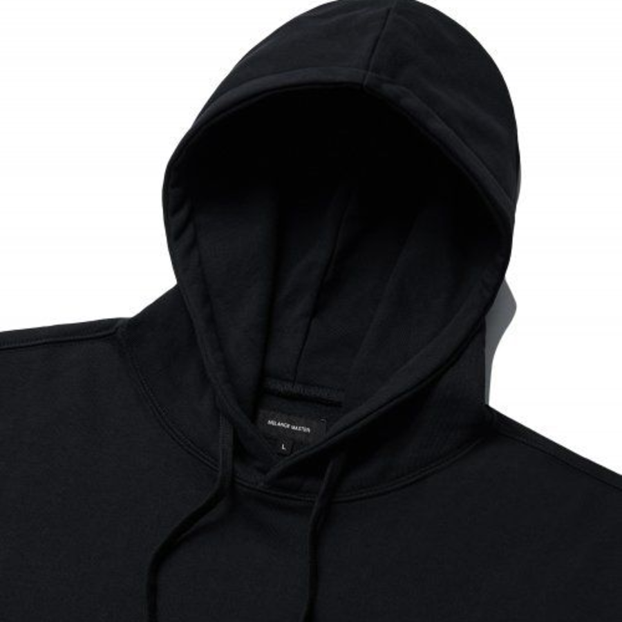Melange Master Oversized Hooded Sweatshirt – Black