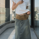 High-Teen Stud Pocket Belt — акцентный ремень в стиле хай-тин с заклёпками и мини-карманом