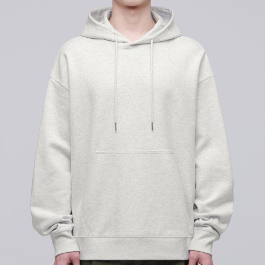 Musinsa Standard Flat Terry Oversized Hooded Sweatshirt – Oatmeal