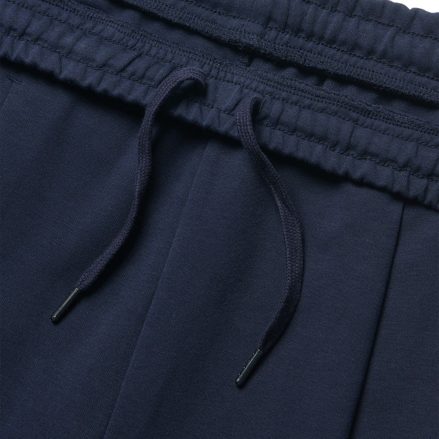 Double Knit One-Tuck Wide Sweat Shorts [Navy]