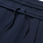 Double Knit One-Tuck Wide Sweat Shorts [Navy]