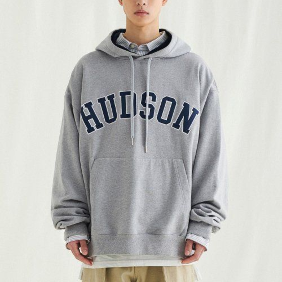 Melange Master Hudson Big Oversized Hooded Sweatshirt – Grey