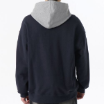 Musinsa Standard Oversized Two-Tone Hooded Sweatshirt – Navy