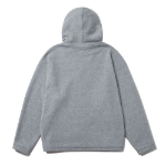 Melange Master Oversized Fleece Hooded Sweatshirt – Grey