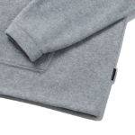 Melange Master Oversized Fleece Hooded Sweatshirt – Grey