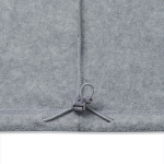 Melange Master Oversized Fleece Hooded Sweatshirt – Grey