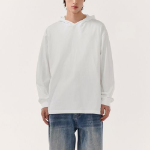 Musinsa Standard Hooded Long Sleeve T-Shirt – White