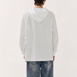 Musinsa Standard Hooded Long Sleeve T-Shirt – White