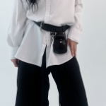 Layered Multi-Pocket Leather Belt — функциональный ремень с несколькими карманами в стиле utility