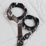 Western Bold Goldy Leather Belt — акцентный ремень с золотой пряжкой в стиле вестерн