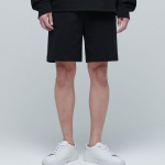 Flat Terry Sweat Shorts [Black]
