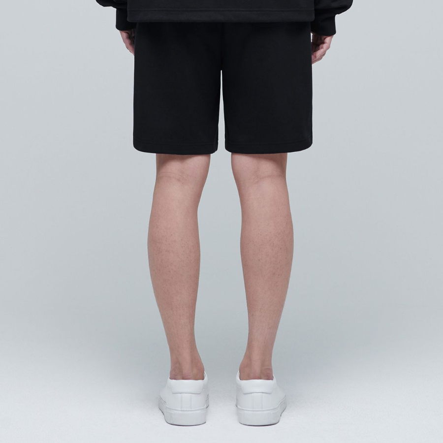 Flat Terry Sweat Shorts [Black]