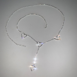 Cubic Gem Heart Chain Belt — изящный цепочный пояс с сердечками и сияющими камнями