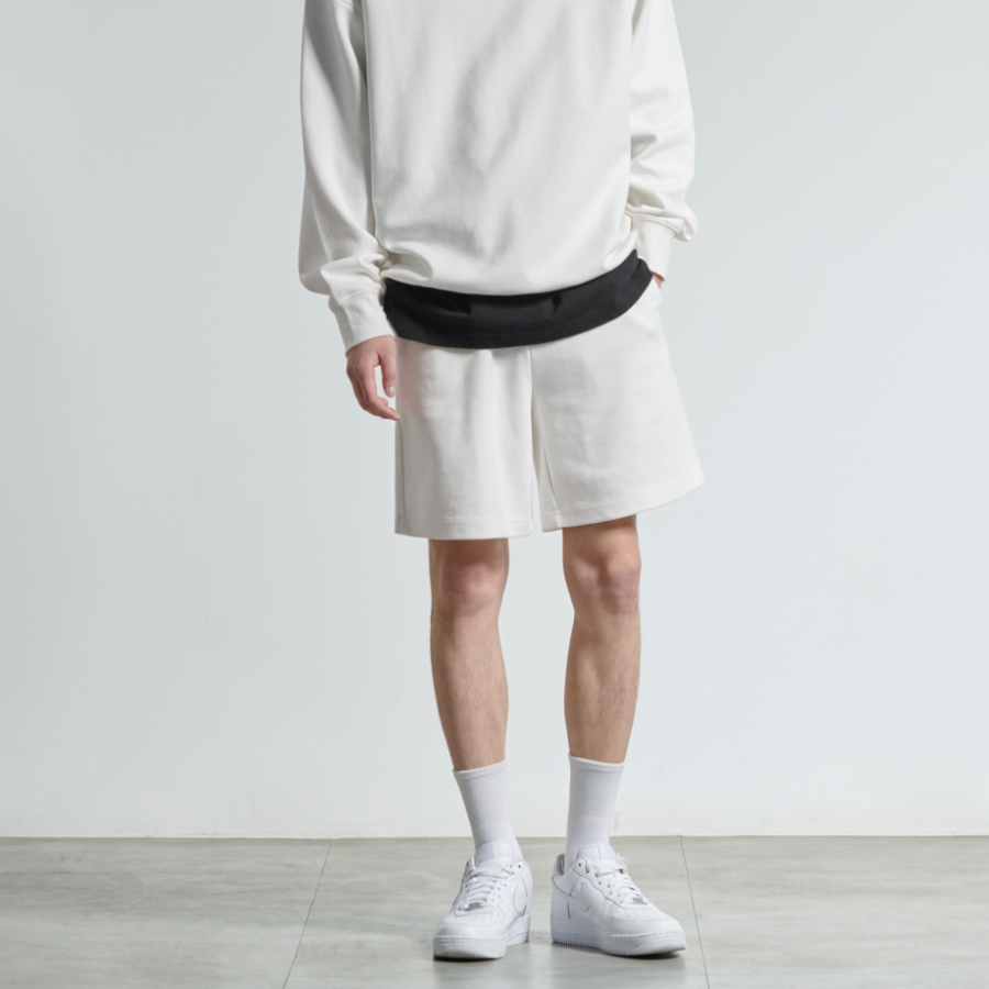 Flat Terry Sweat Shorts [Cream]