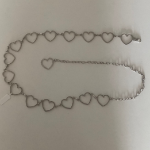 Heart Heart Chain Belt — цепочный ремень с подвесками в форме сердец