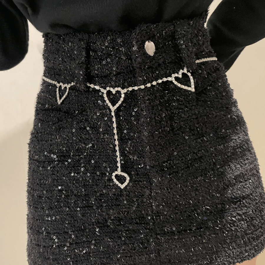 Dear Darling — пояс с подвесками в виде сердечек и кубическим цирконием