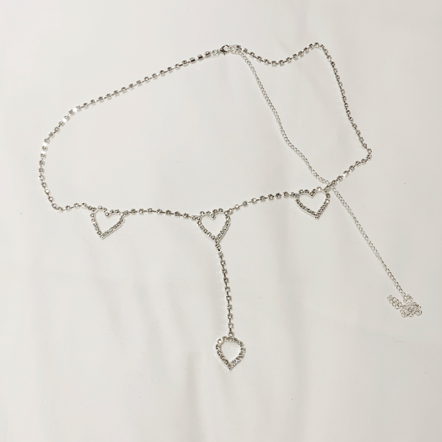 Dear Darling — пояс с подвесками в виде сердечек и кубическим цирконием