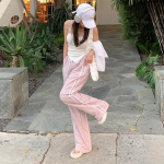 Спортивные тренировочные брюки с контрастными боковыми вставками и эластичным поясом