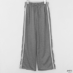 Свободный размер-Серый-Спортивные брюки