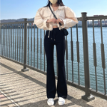 Фирменные тренировочные брюки Line-Up в стиле slim-fit с расклешением