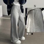 Широкие тренировочные брюки с кружевной боковой линией