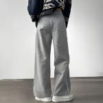 Широкие тренировочные брюки с кружевной боковой линией