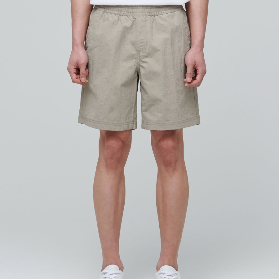 Nylon Banding Shorts 7.5" [Light Beige]