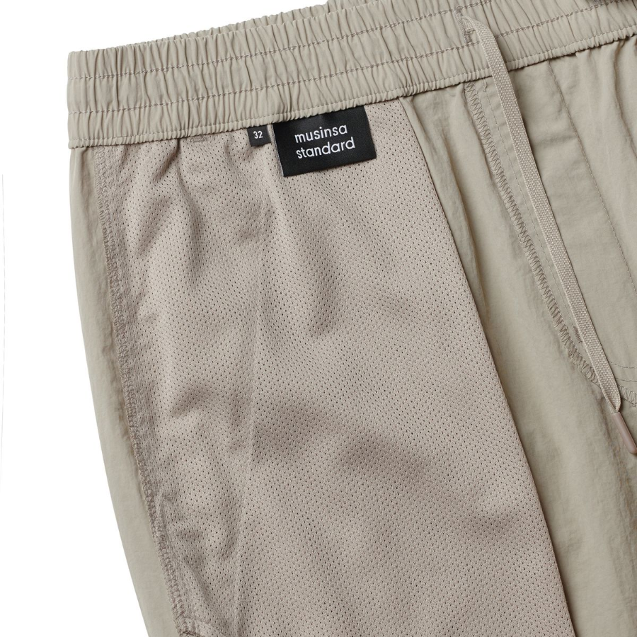 Nylon Banding Shorts 7.5" [Light Beige]