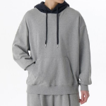 Musinsa Standard Oversized Two-Tone Hooded Sweatshirt – Grey