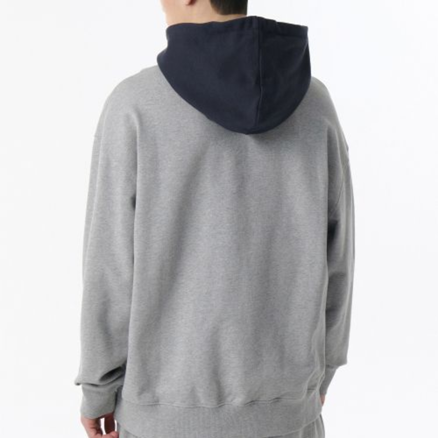 Musinsa Standard Oversized Two-Tone Hooded Sweatshirt – Grey