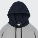 Musinsa Standard Oversized Two-Tone Hooded Sweatshirt – Grey
