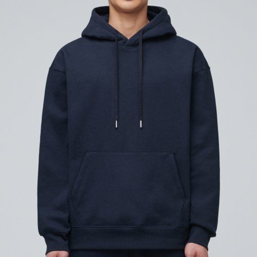 Musinsa Standard Brushed Hooded Sweatshirt – Navy