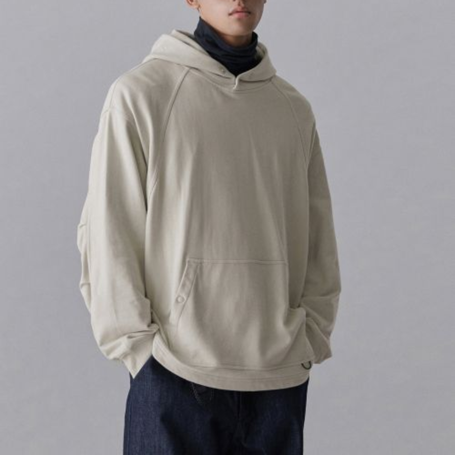 Musinsa Standard City Leisure Oversized Hooded Sweatshirt – Cream