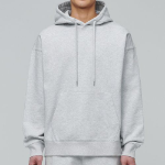 Musinsa Standard Heavyweight Oversize Hooded Sweatshirt Melange Light Grey